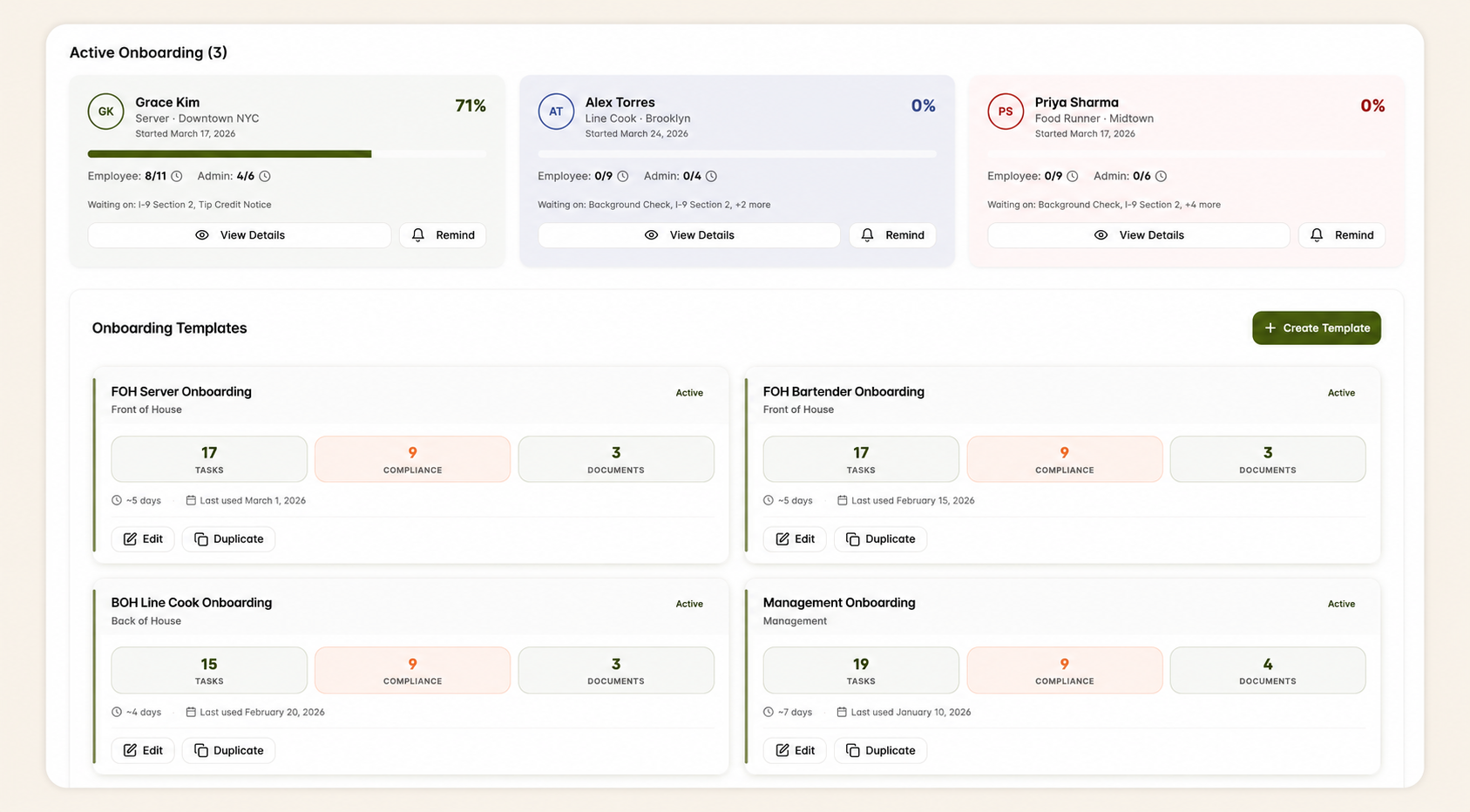 Onboarding